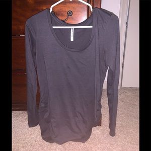 Fabletics dark grey long sleeve shirt